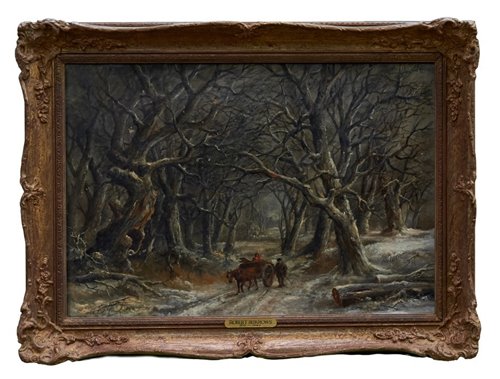 Lot 877 - Robert Burrows (1810-1883) oil on canvas -...