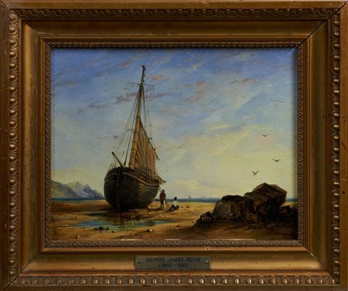 Lot 880 - George James Rowe (1800-1883) oil on panel -...