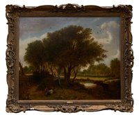 Lot 883 - Alfred Stannard (1806-1889) oil on canvas - In...
