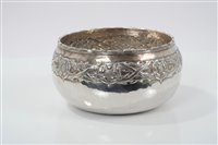 Lot 363 - 1920s Omar Ramsden silver bowl of circular...