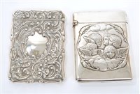 Lot 367 - Fine quality Victorian silver card case of...