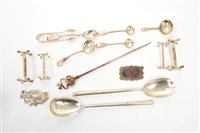 Lot 313 - Selection of miscellaneous silver and white...