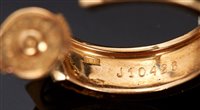 Lot 459 - Pair of Cartier 18ct yellow gold 'Love'...