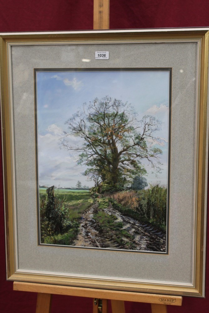 Lot 1036 *Margaret Glass (b.1950) pastel The Old