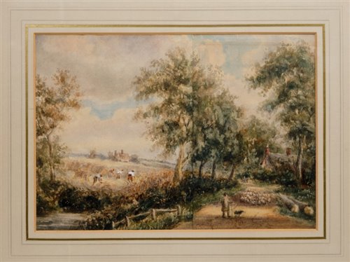 Lot 1007 - Thomas Churchyard (1798-1865) watercolour - a...