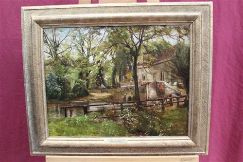 Lot 1102 - Walter Batley (1850-1936) oil on canvas - Old...