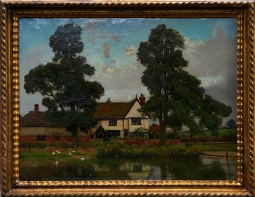 Lot 1103 - Frederick George Cotman (1850-1920) oil on...