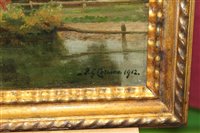 Lot 1103 - Frederick George Cotman (1850-1920) oil on...