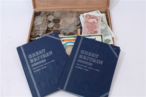 Lot 46 - G.B. mixed coinage and banknotes - to include...