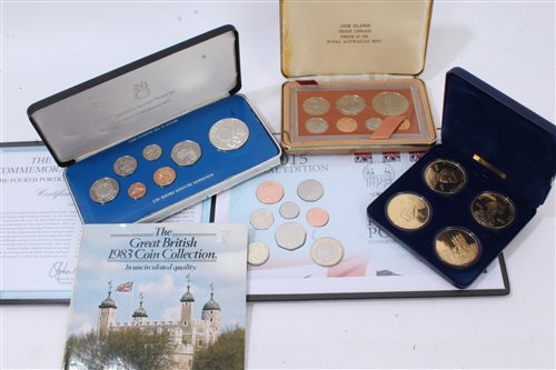 Lot 51 - World - mixed coinage - to include Proof cased...