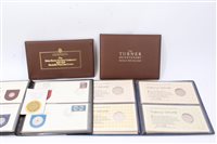 Lot 54 - World - silver medallic First Day Covers - to...