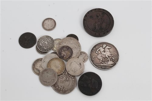 Lot 73 - G.B. mixed coinage - to include George III...