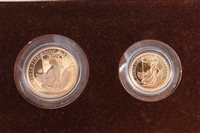 Lot 93 - G.B. The Royal Mint Britannia Two Coin Gold...