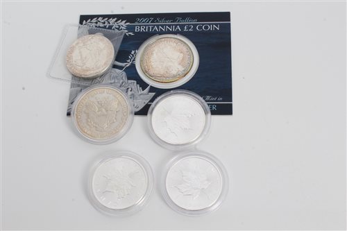 Lot 97 - World - mixed silver 1oz coins - to include...