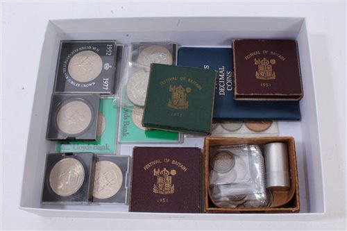 Lot 128 - G.B. mixed coinage and medallions - to include...