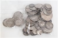 Lot 138 - G.B. mixed pre-1920 silver coins (total weight...