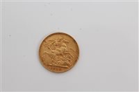 Lot 145 - G.B. gold Sovereign Edward VII 1908. AVF (1 coin)