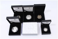 Lot 153 - G.B. The Royal Mint Silver Proof coins - to...