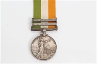 Lot 505 - King's South Africa medal with two clasps -...