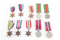 Lot 520 - Group of Second World War medals - comprising...