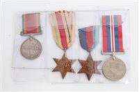Lot 525 - Second World War medal group - comprising 1939...