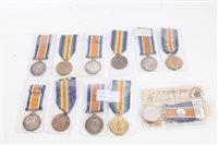 Lot 530 - Six First World War pairs - comprising War and...