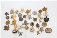 Lot 533 - Quantity of British Military cap badges - to...