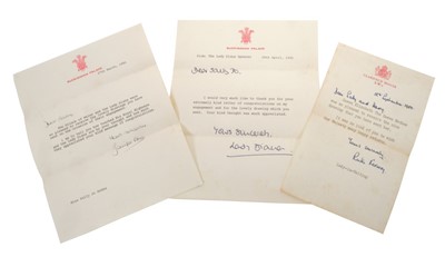 Lot 36 - Lady Diana Spencer – rare signed and inscribed printed letter dated 28th April 1981