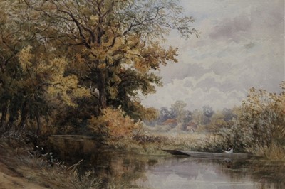 Lot 1176 - John Carlisle watercolour Dedham