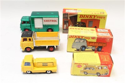 Lot 2731 - Dinky Bedford TK Box Van no. 450, Bedford TK Tipper no. 435, Atlas Copco Compressor Lorry no. 436, all boxed (3)