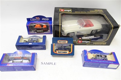 Lot 2751 - Diecast unboxed selection - including Dinky, Corgi and Spot-On, plus boxed Burago, Lledo and Matchbox (qty)