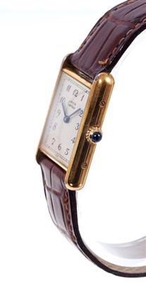 Lot 739 - Ladies' Cartier Les Must de Cartier wristwatch with quartz movement