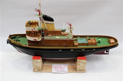 Lot 3728 - Radio-controlled model of Thames Fire Boat Sun XXVI