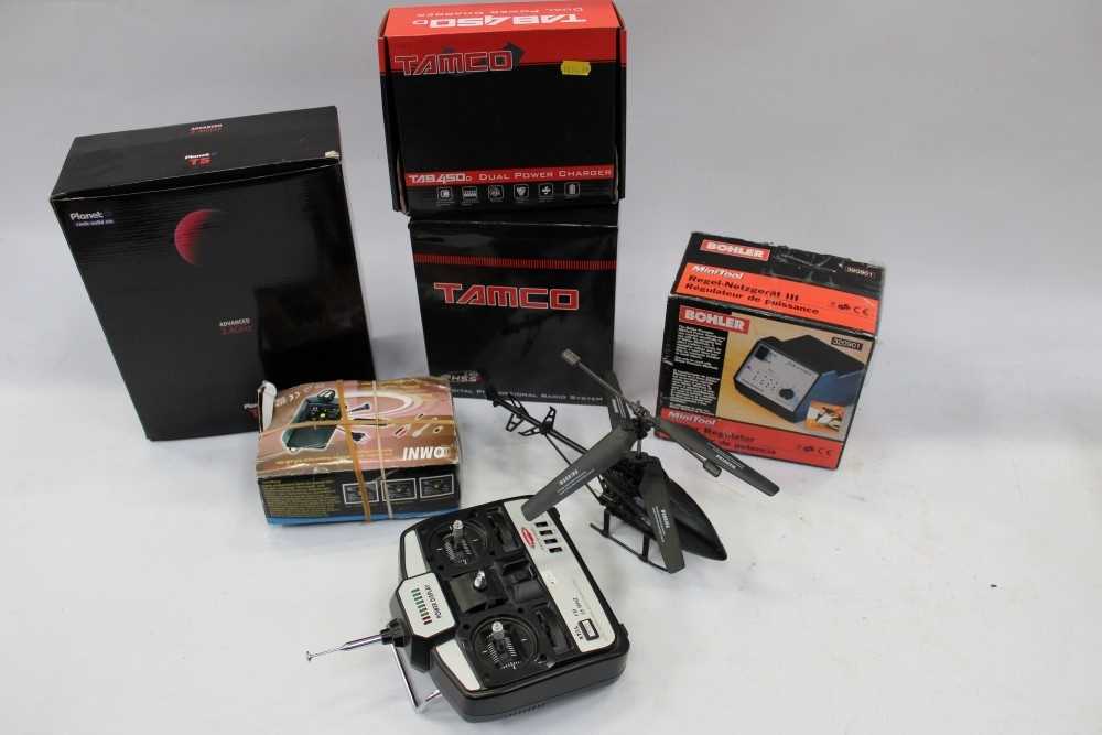 Lot 3730 - Radio-controlled U13A Camera 2.4G helicopter and a quantity
of radio-controlled devices (qty)