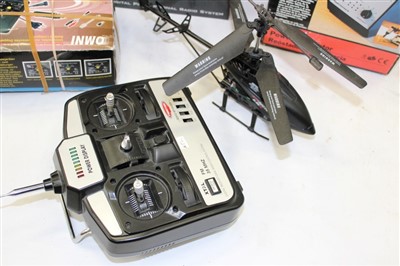 Lot 3730 - Radio-controlled U13A Camera 2.4G helicopter and a quantity
of radio-controlled devices (qty)