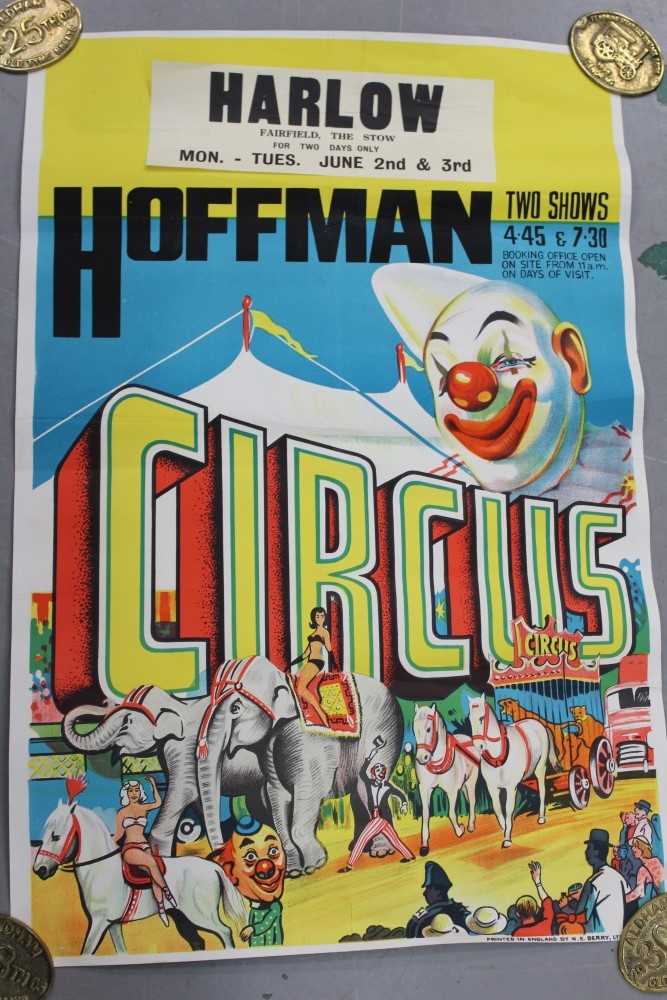 Lot 2408 - Circus Poster:  Hoffman Circus 1969 Circus Parade, printed by W. E. Berry Ltd. Bradford, 76cm x 50cm approximately