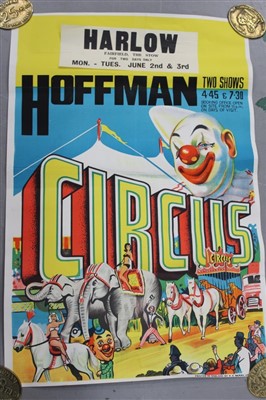 Lot 2408 - Circus Poster:  Hoffman Circus 1969 Circus Parade, printed by W. E. Berry Ltd. Bradford, 76cm x 50cm approximately