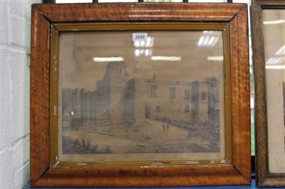 Lot 2550 - Colchester Castle, pencil signed and dated 1848