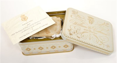 Lot 44 - The Wedding of HRH Prince William to Catherine Middleton 29th April 2011 – piece of wedding cake