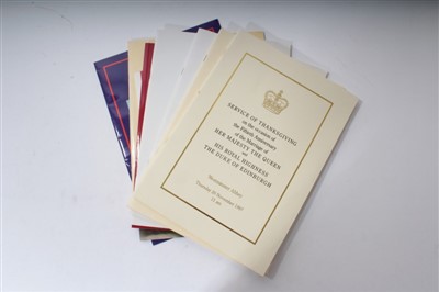 Lot 49 - Collection of Royal Household Christmas cards, invitations, letters, Orders of Service