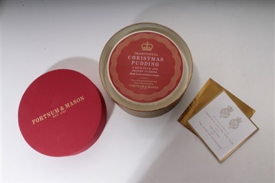 Lot 50 - HM Queen Elizabeth II Christmas gifts - four Fortnum &Mason Christmas puddings –