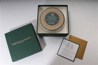 Lot 50 - HM Queen Elizabeth II Christmas gifts - four Fortnum &Mason Christmas puddings –