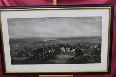 Lot 1391 - Large 19th century coloured lithograph - The Allen Generals and their Staff Officers before Sebastopol