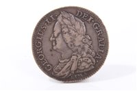 Lot 64 - G.B. George II silver Half Crown 1745 ‘Lima’. AVF