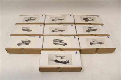 Lot 2759 - Selection of white metal kits Pirate Models Bedford – all in opened boxes including Ford Model T, Ambulance Ford T Chassis, 1925 Ford Model T Hearse and others (10)