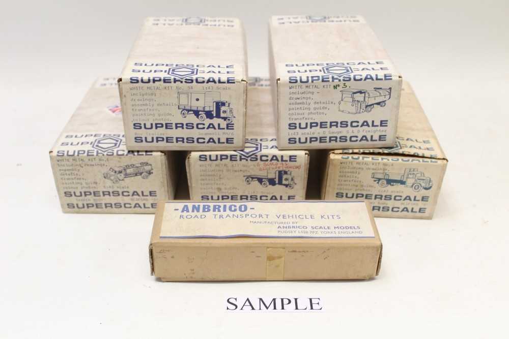 Lot 2760 - Selection of white metal kits Superscale (x 10) and Anbrico Road Transport models – in original boxes – some unopened (15)