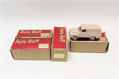 Lot 2763 - Auto Buff models – including Ford Model A Pick-up Roadster, 1953 Ford Panel, 1940 Ford Pick-up, 1940 Ford Convertible top-down – all boxed (4)