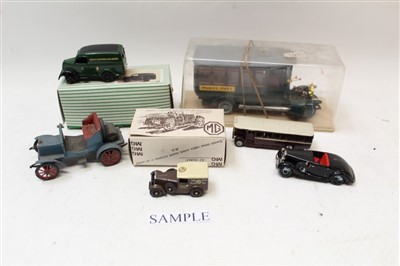 Lot 2779 - White metal models – including Model Road Replicas, Abingdon Classics, Precision Accucastings Co. and others – both boxed and unboxed (qty)