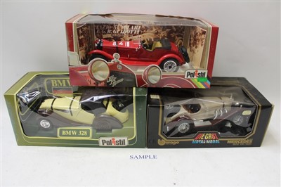 Lot 2786 - Selection of boxed larger scale models – including Burago, Polistil and others (11)