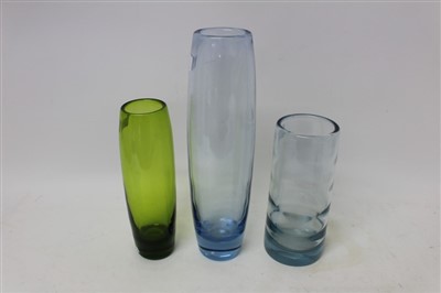 Lot 2175 - Three Holmegaard art glass vases, all signed